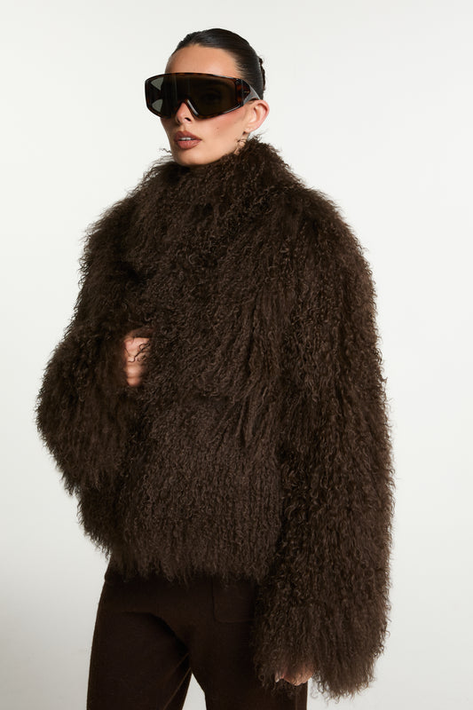 Stella Mongolian Fur Coat