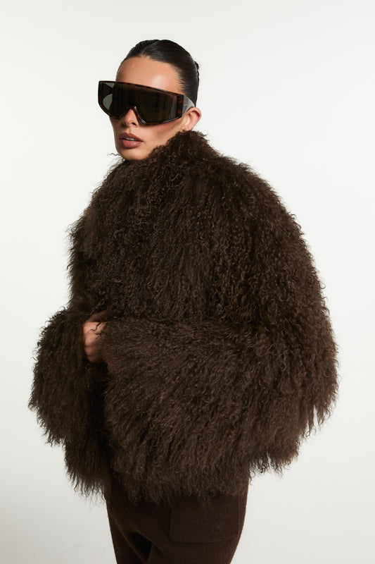 Stella Mongolian Fur Coat