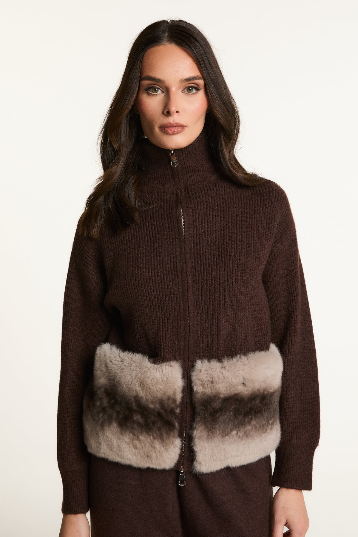 Tracksuit with Fur Pockets