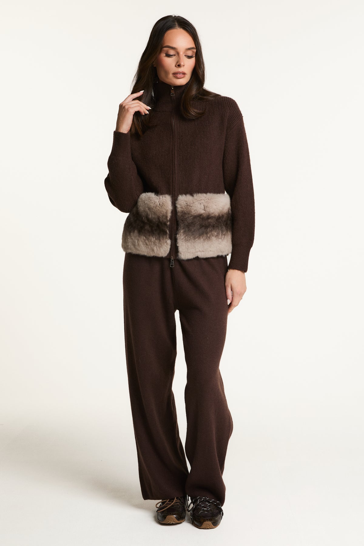Tracksuit with Fur Pockets