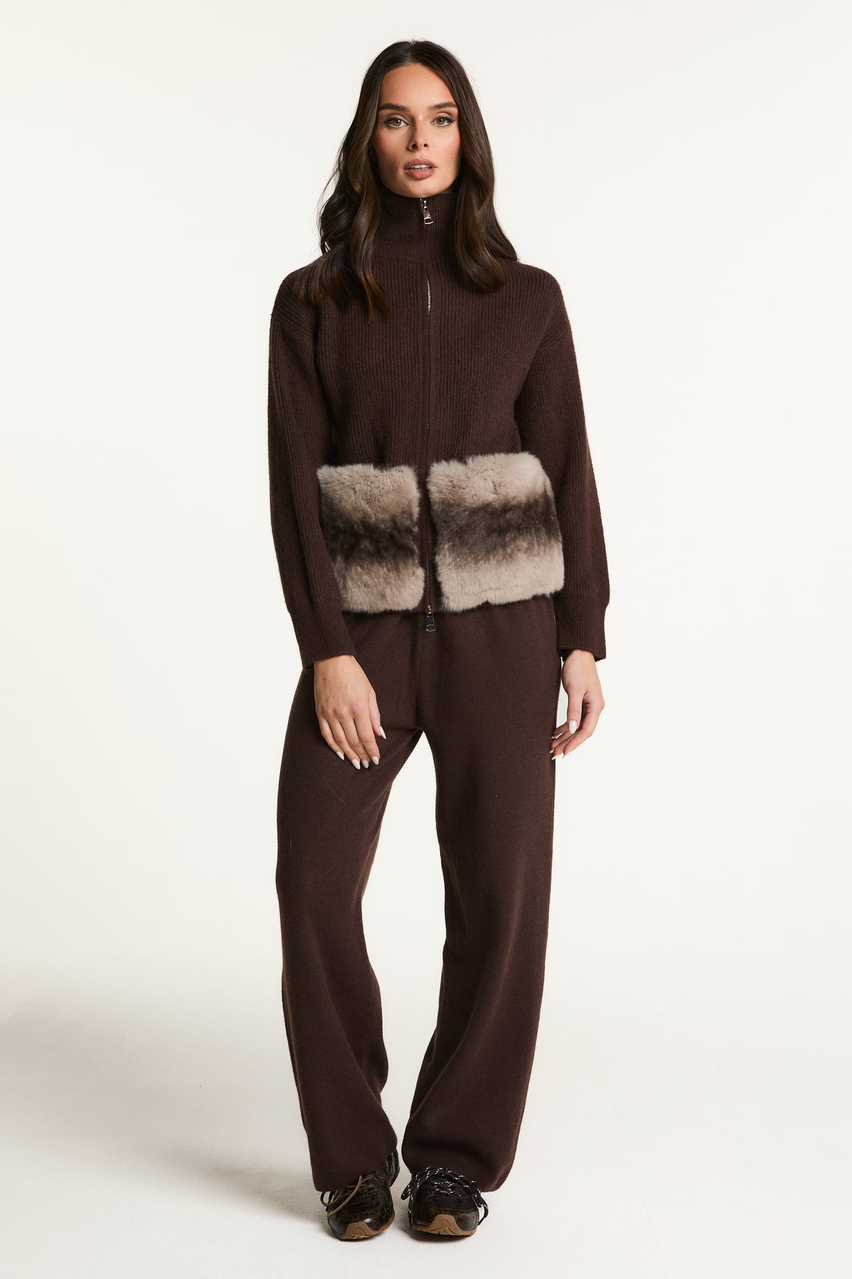 Tracksuit with Fur Pockets
