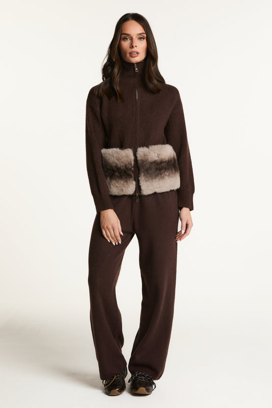 Tracksuit with Fur Pockets