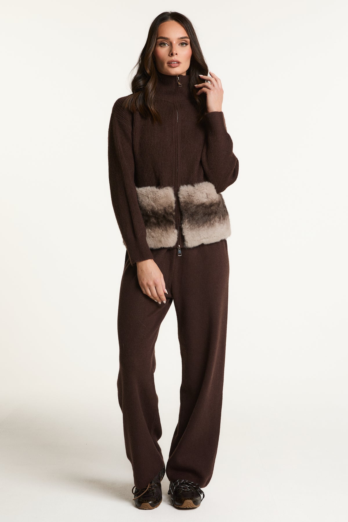 Tracksuit with Fur Pockets