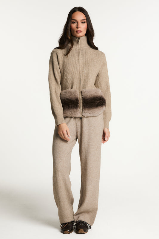 Tracksuit with Fur Pockets
