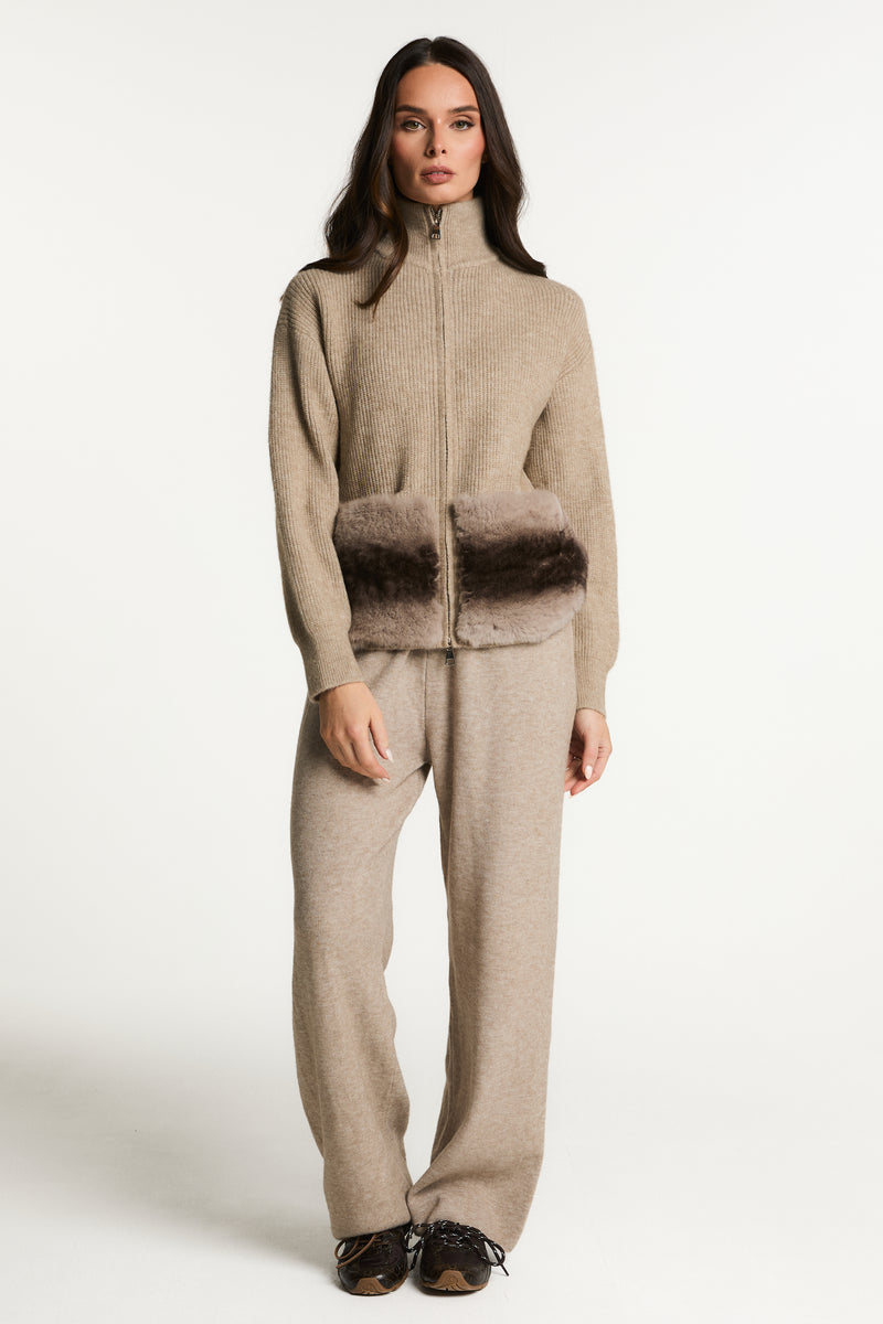 Tracksuit with Fur Pockets