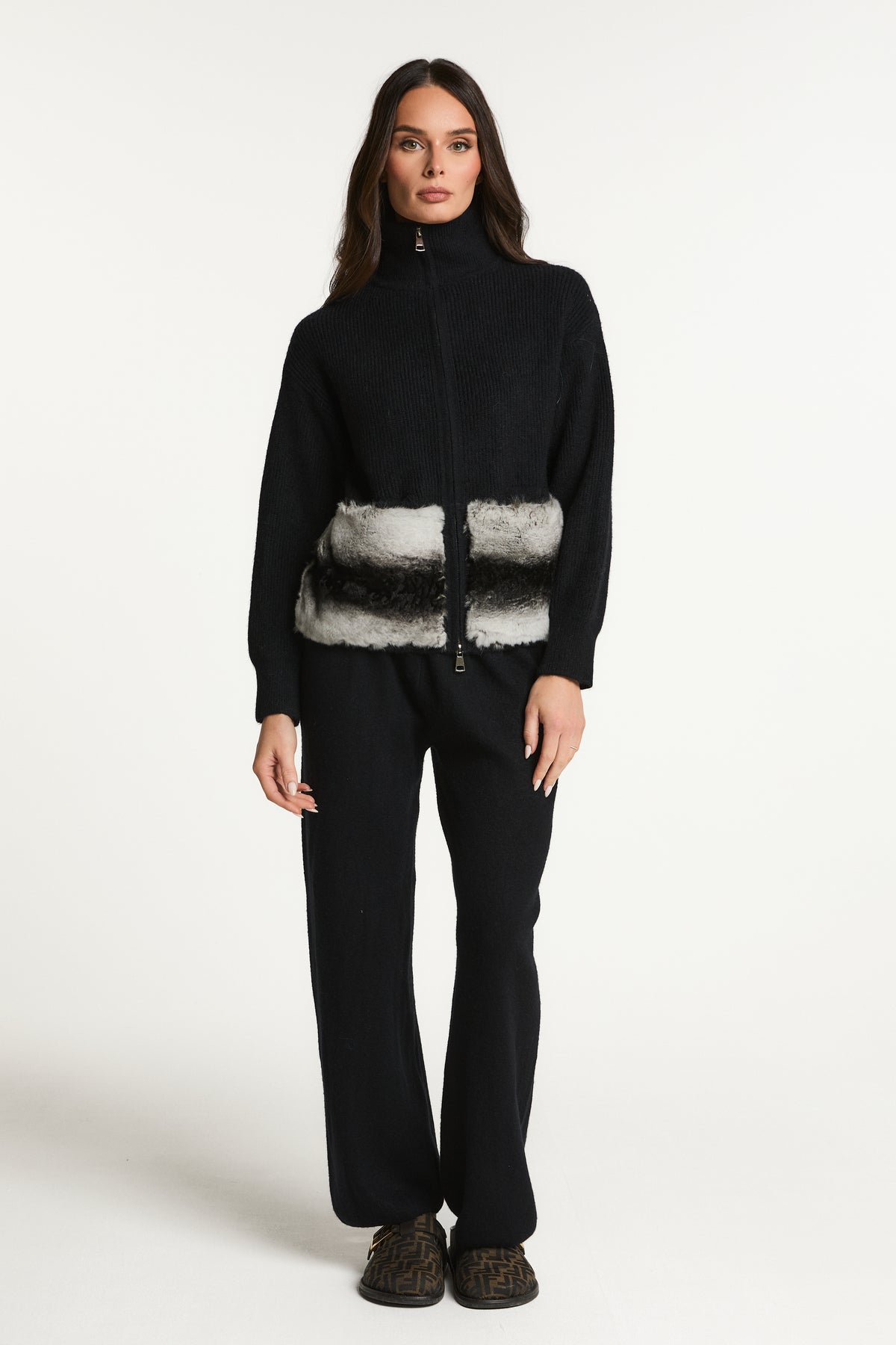 Tracksuit with Fur Pockets