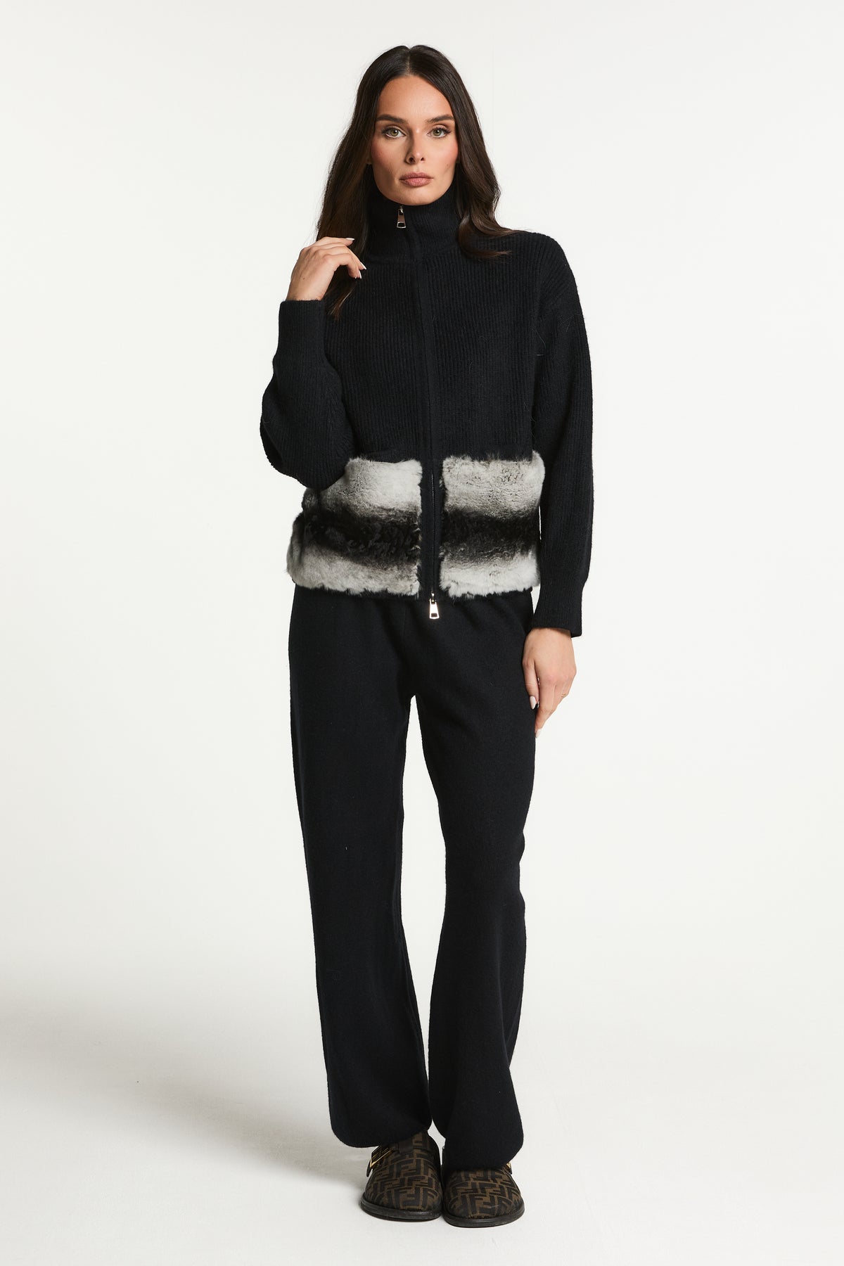 Tracksuit with Fur Pockets