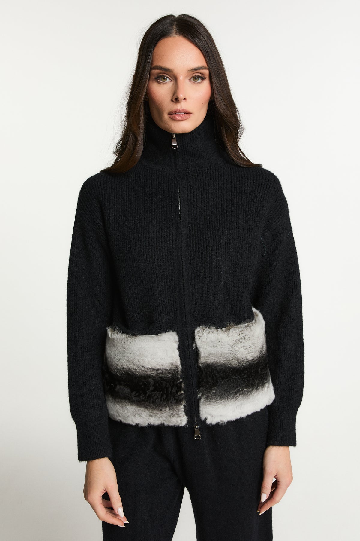 Tracksuit with Fur Pockets