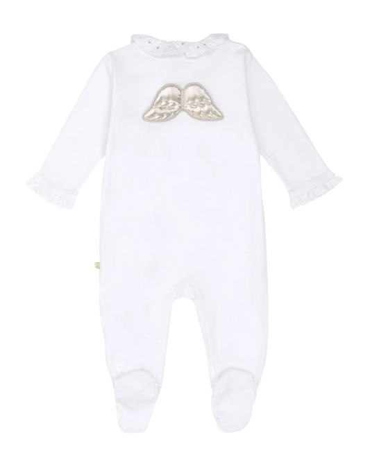 Angel Wing Pima Cotton Sleepsuit