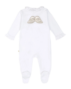 Angel Wing Pima Cotton Sleepsuit