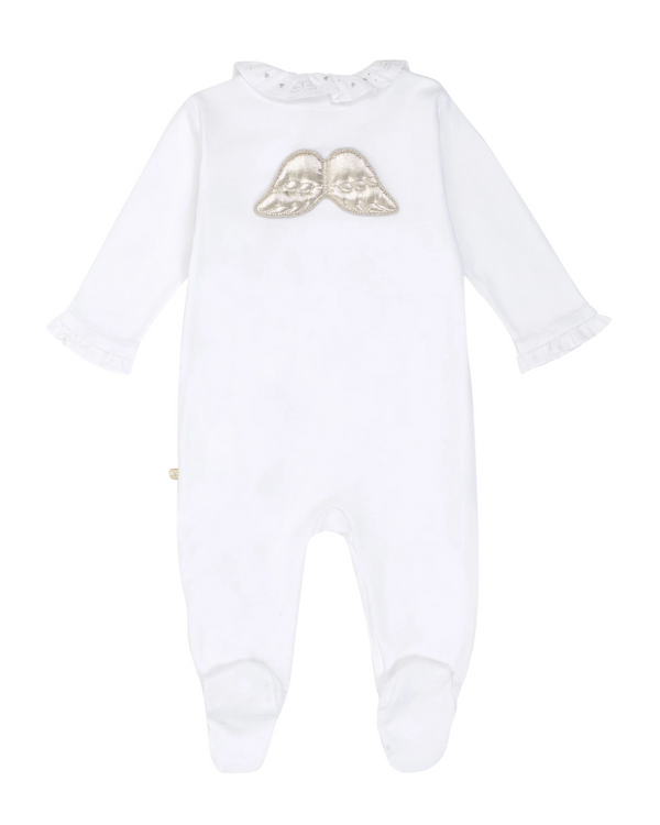 Angel Wing Pima Cotton Sleepsuit