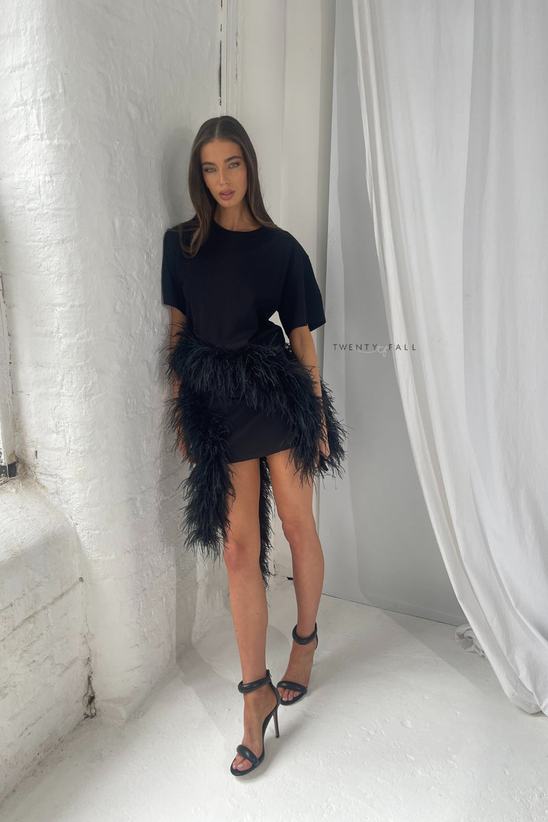 Feather Skirt – Tru Boutique