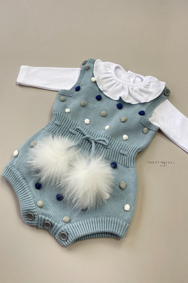 Milana Pom Pom Knit Romper