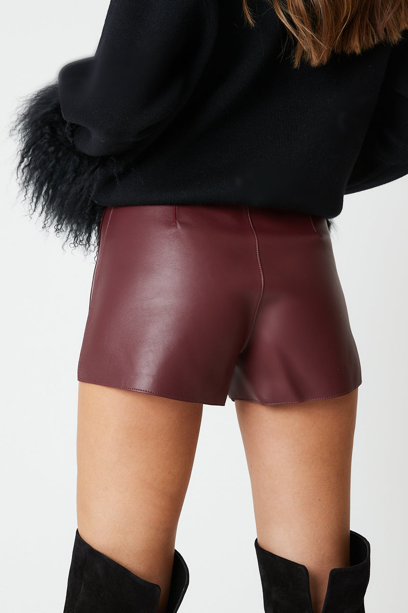 Sofia Leather Shorts