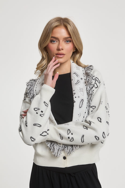 Greta Wool Cropped Cardigan