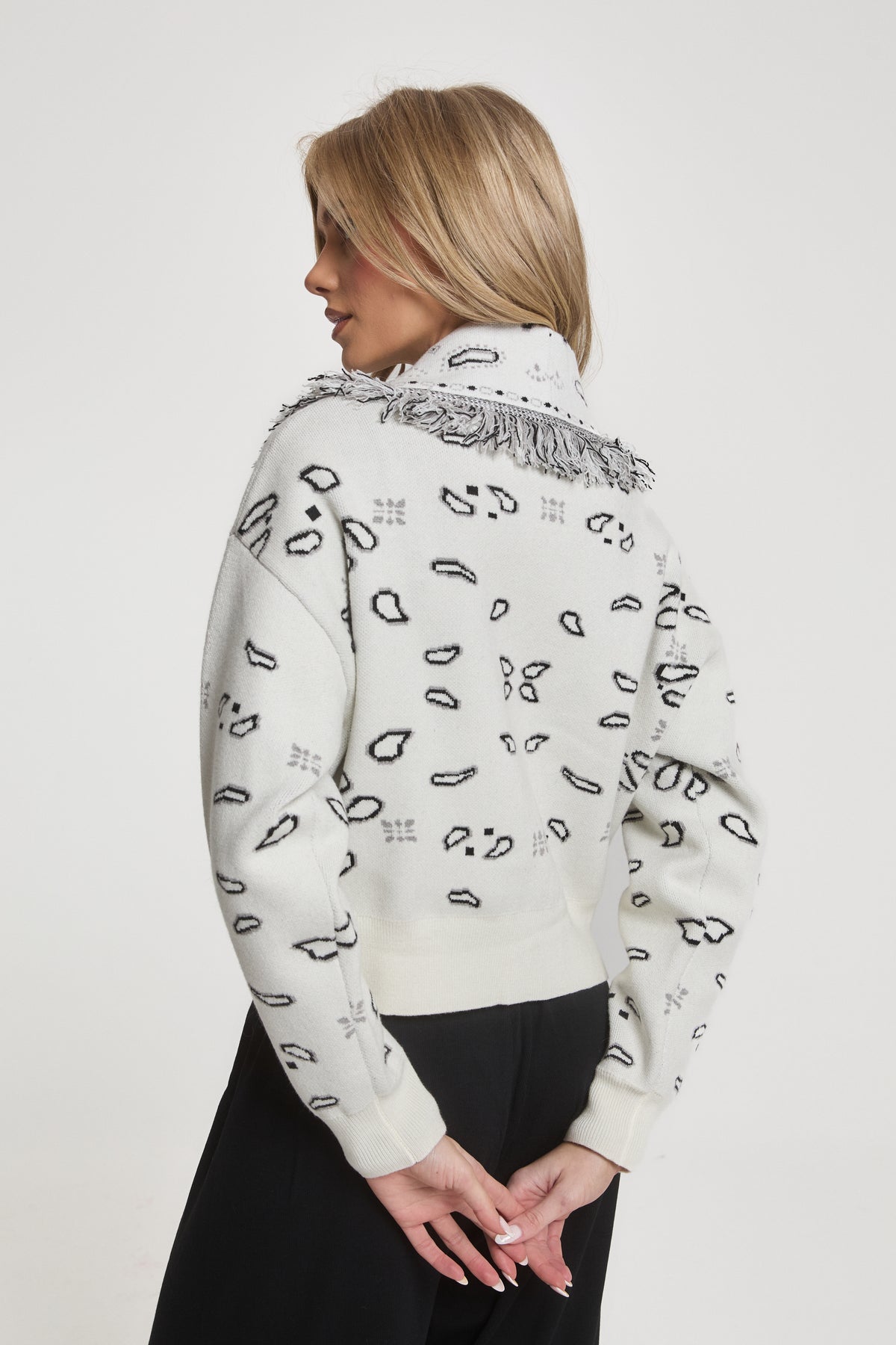 Greta Wool Cropped Cardigan