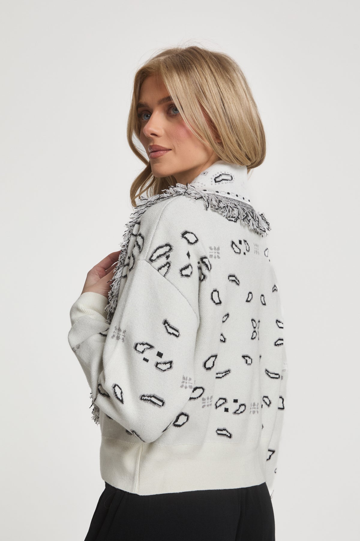 Greta Wool Cropped Cardigan