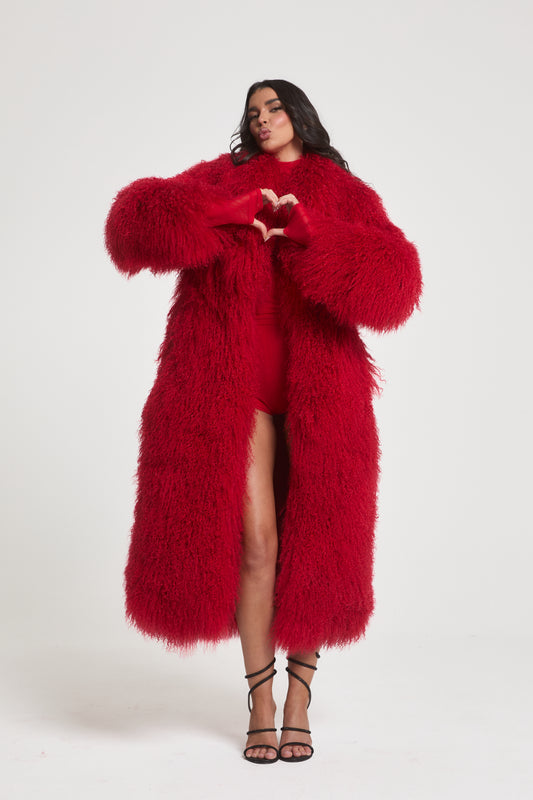 Romy Long Mongolian Coat