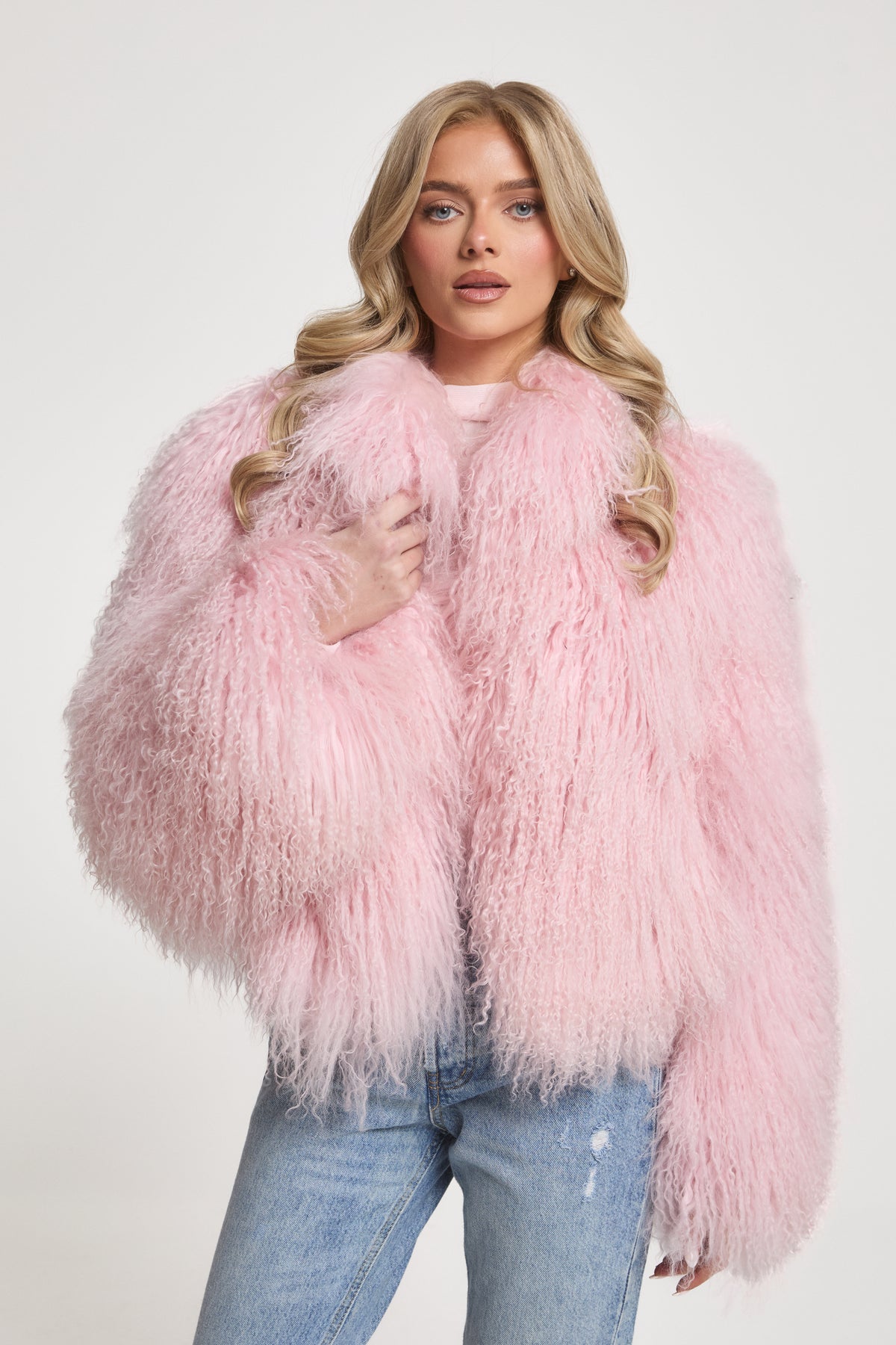 Stella Mongolian Fur Coat