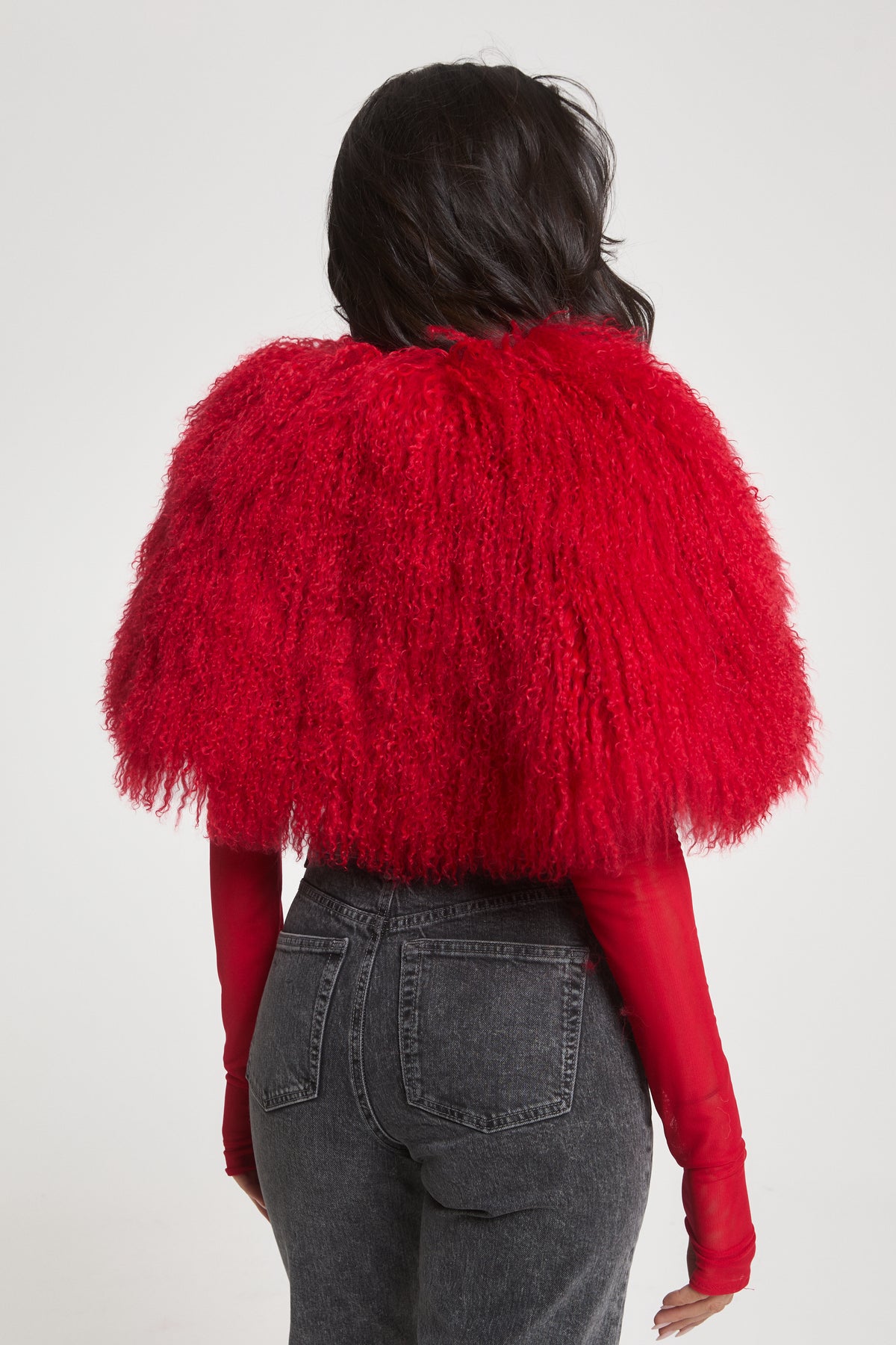 Vienne Mongolian Fur Cape