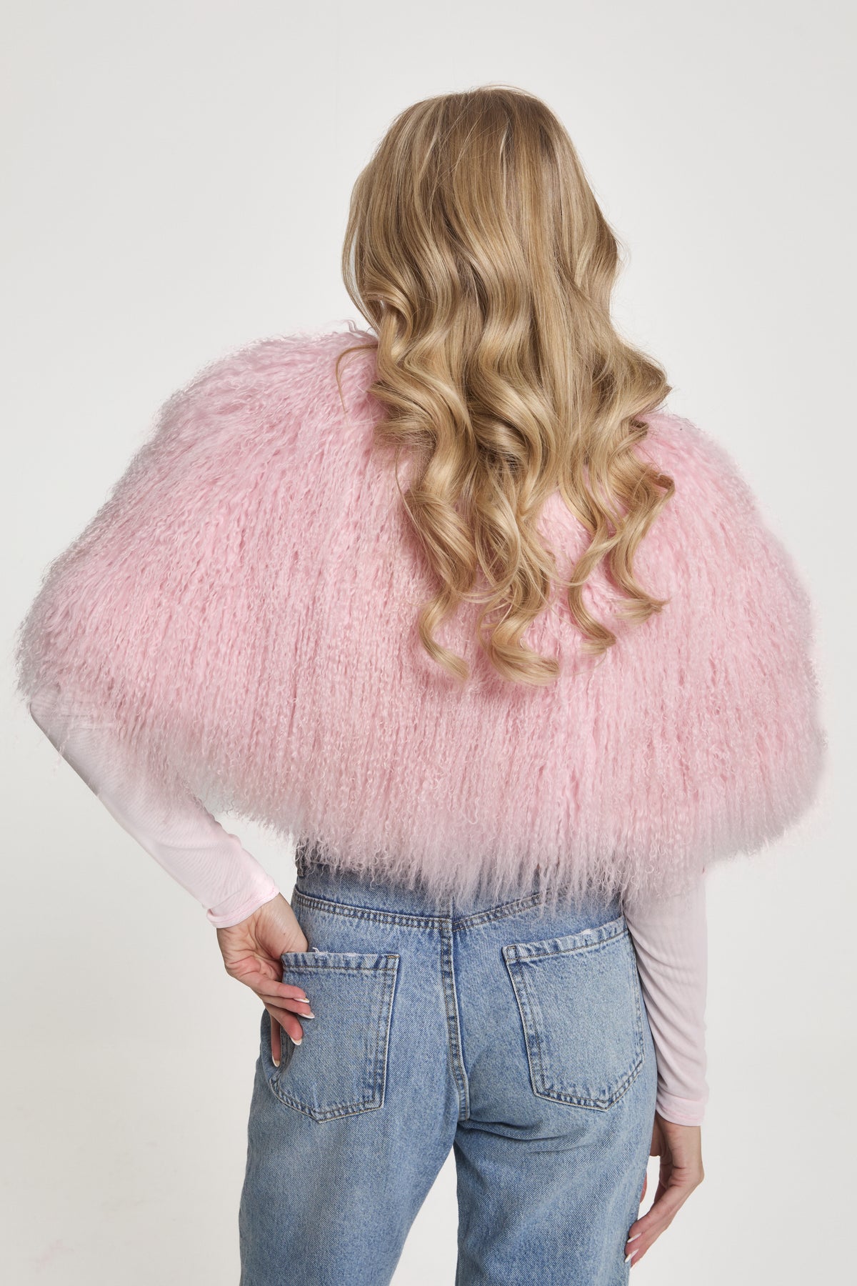 Vienne Mongolian Fur Cape