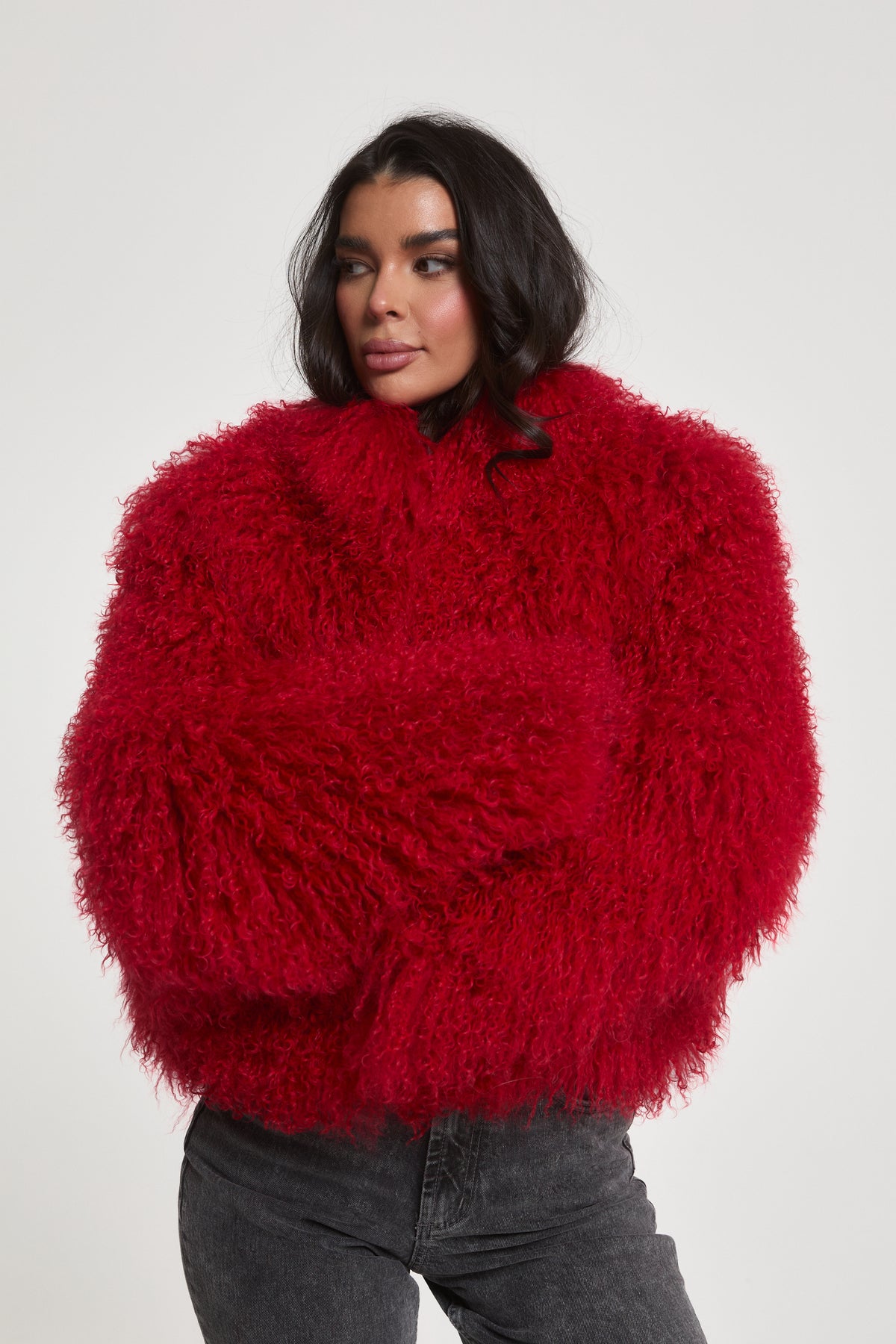 Stella Mongolian Fur Coat