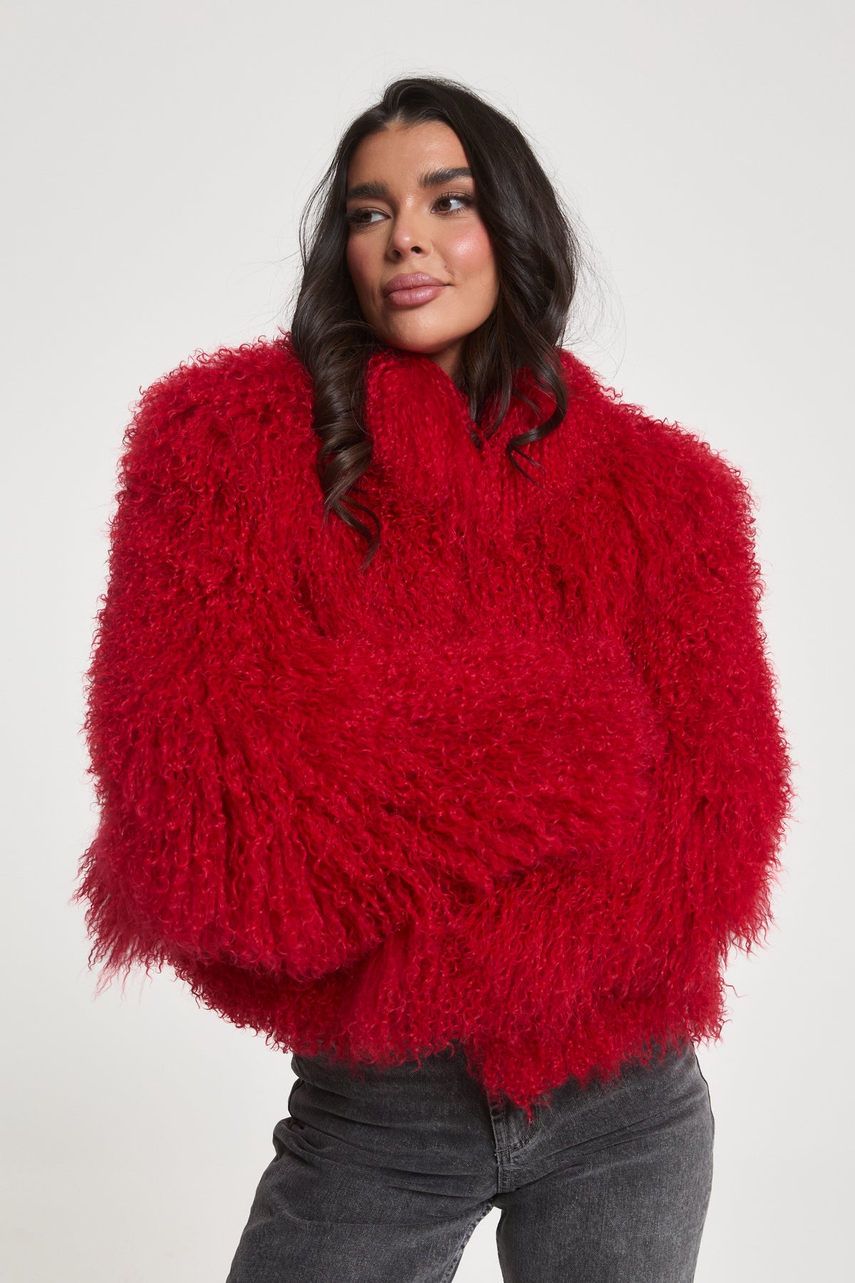 Stella Mongolian Fur Coat