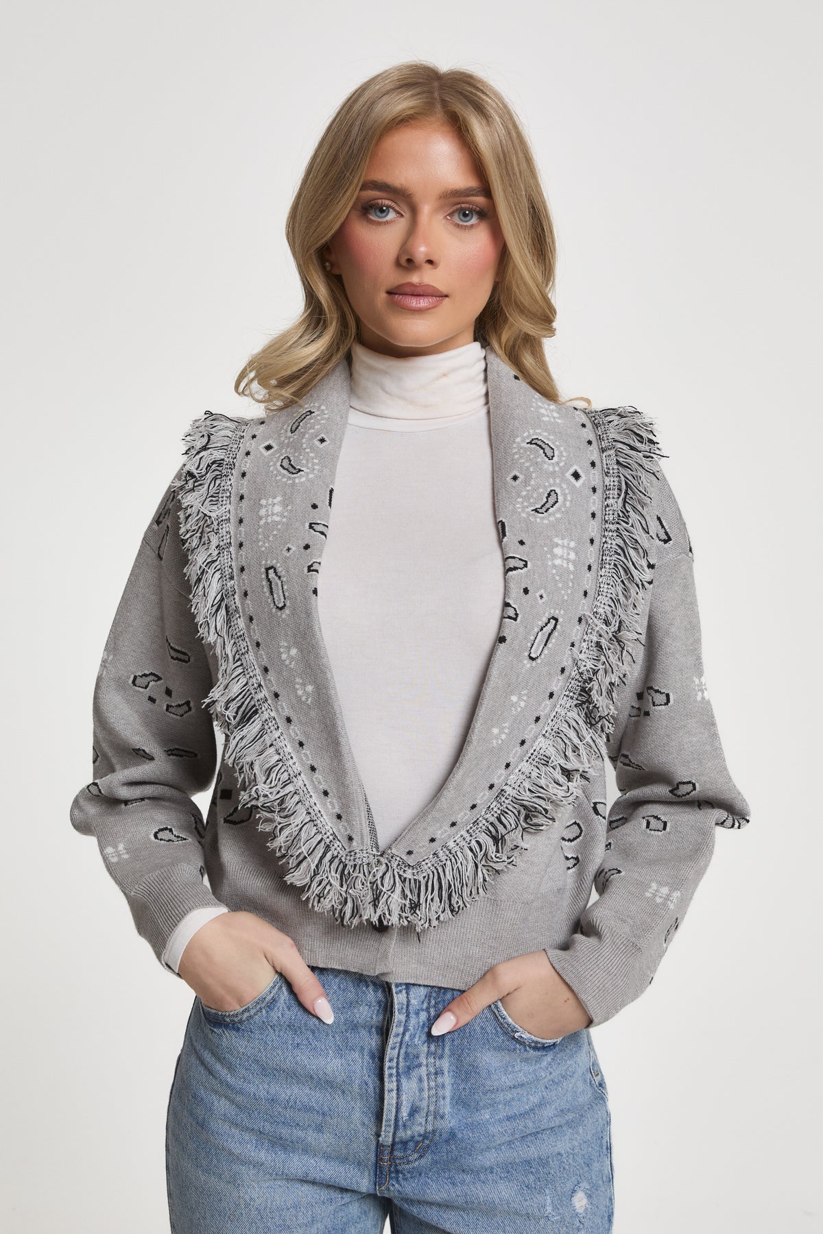 Greta Wool Cropped Cardigan