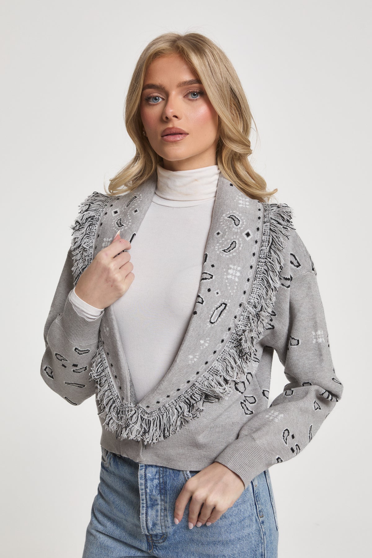 Greta Wool Cropped Cardigan