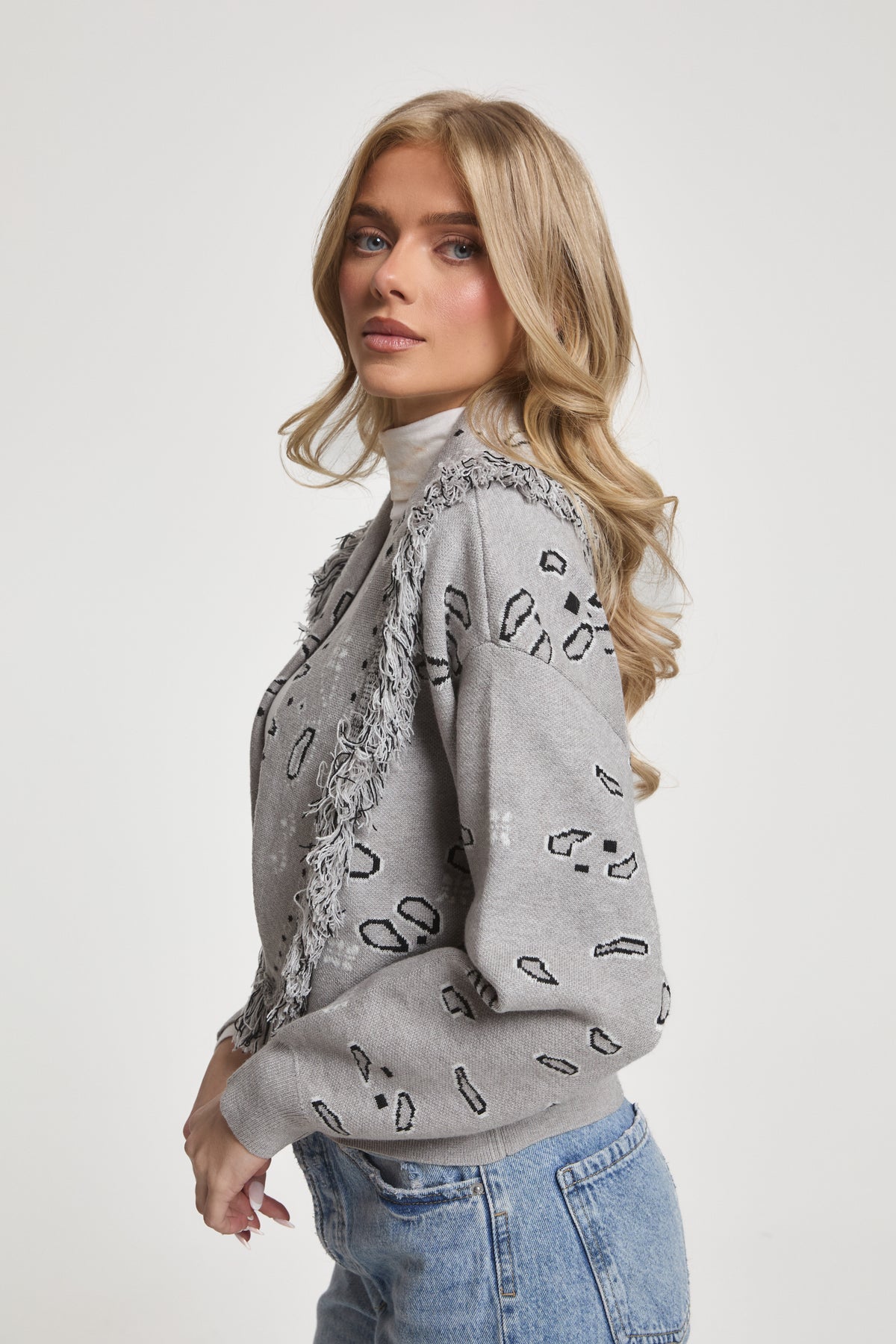 Greta Wool Cropped Cardigan