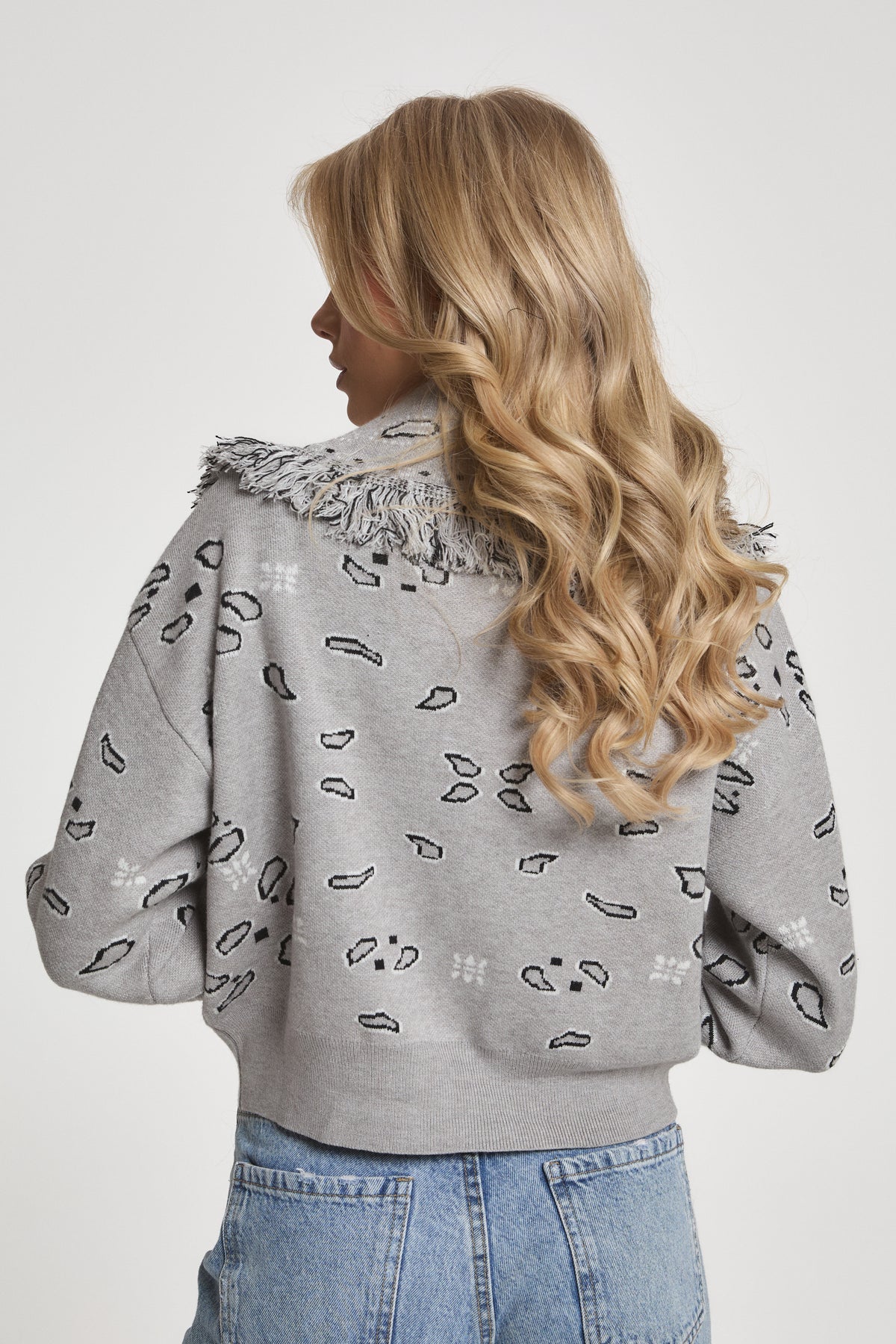 Greta Wool Cropped Cardigan