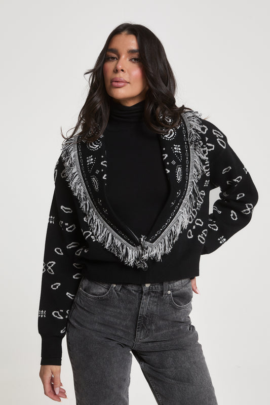 Greta Wool Cropped Cardigan
