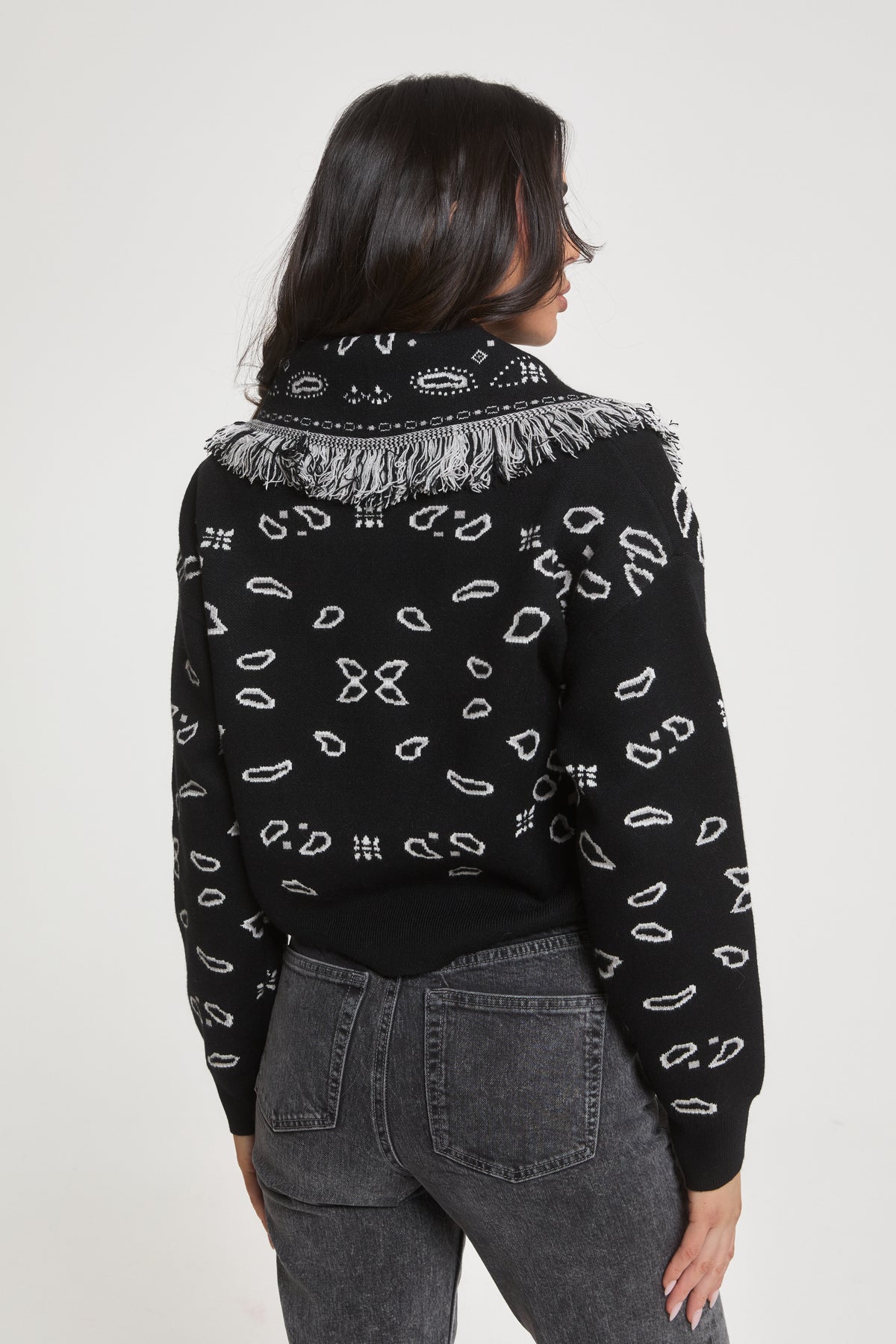Greta Wool Cropped Cardigan