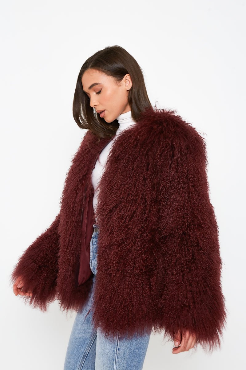 Cali Mongolian Fur Coat