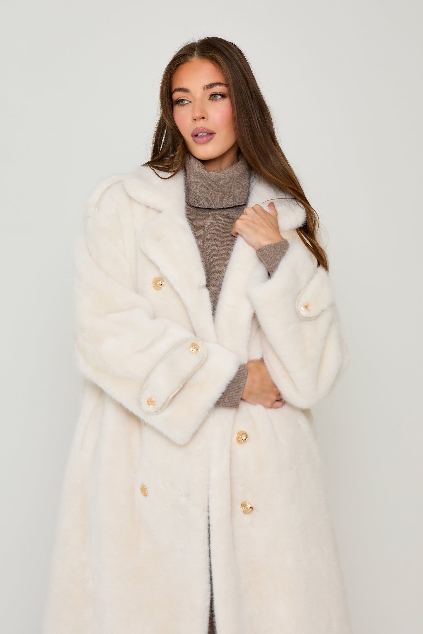 Sienna Long Premium Faux Fur Coat