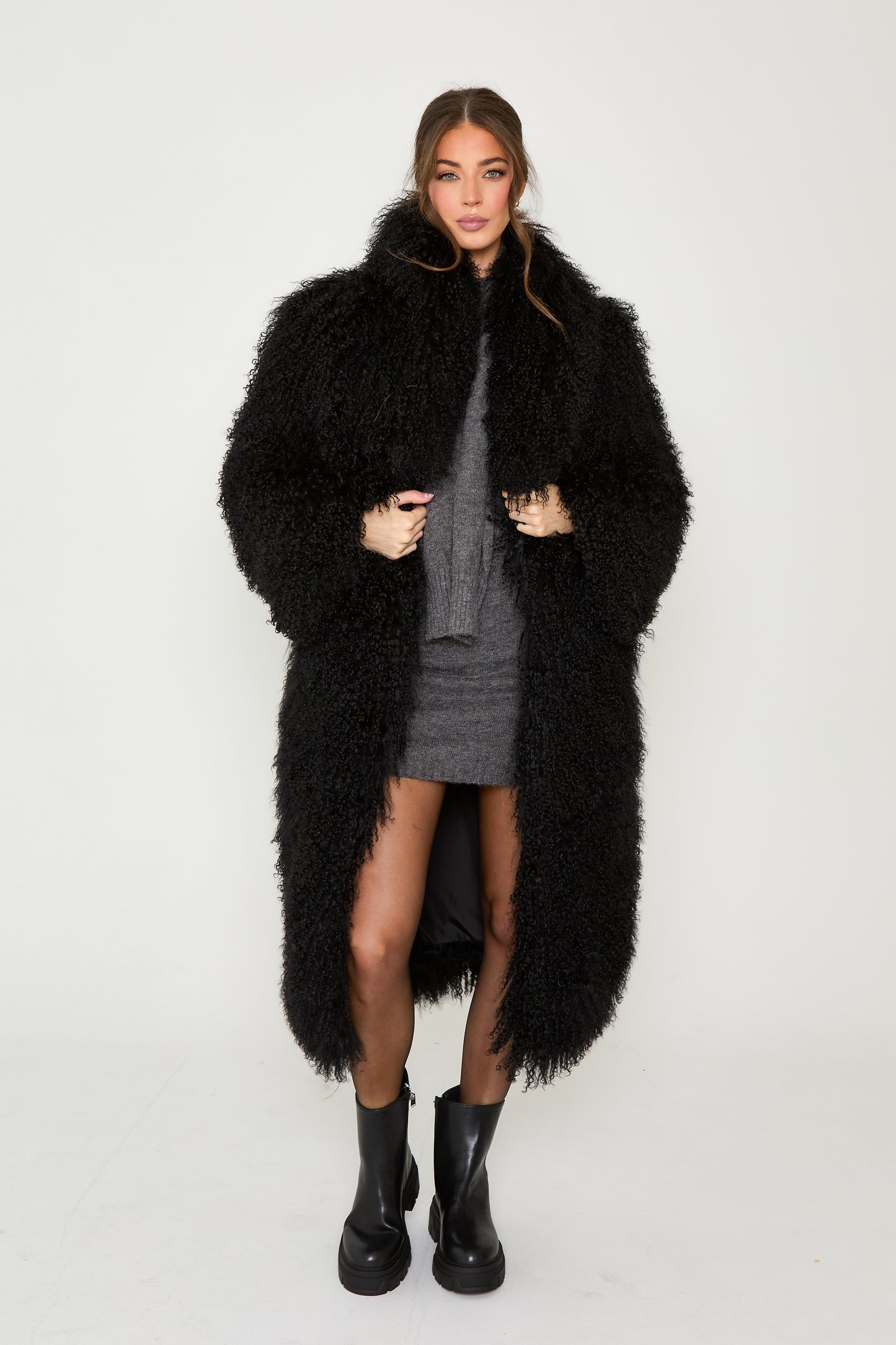 Romy Long Mongolian Coat