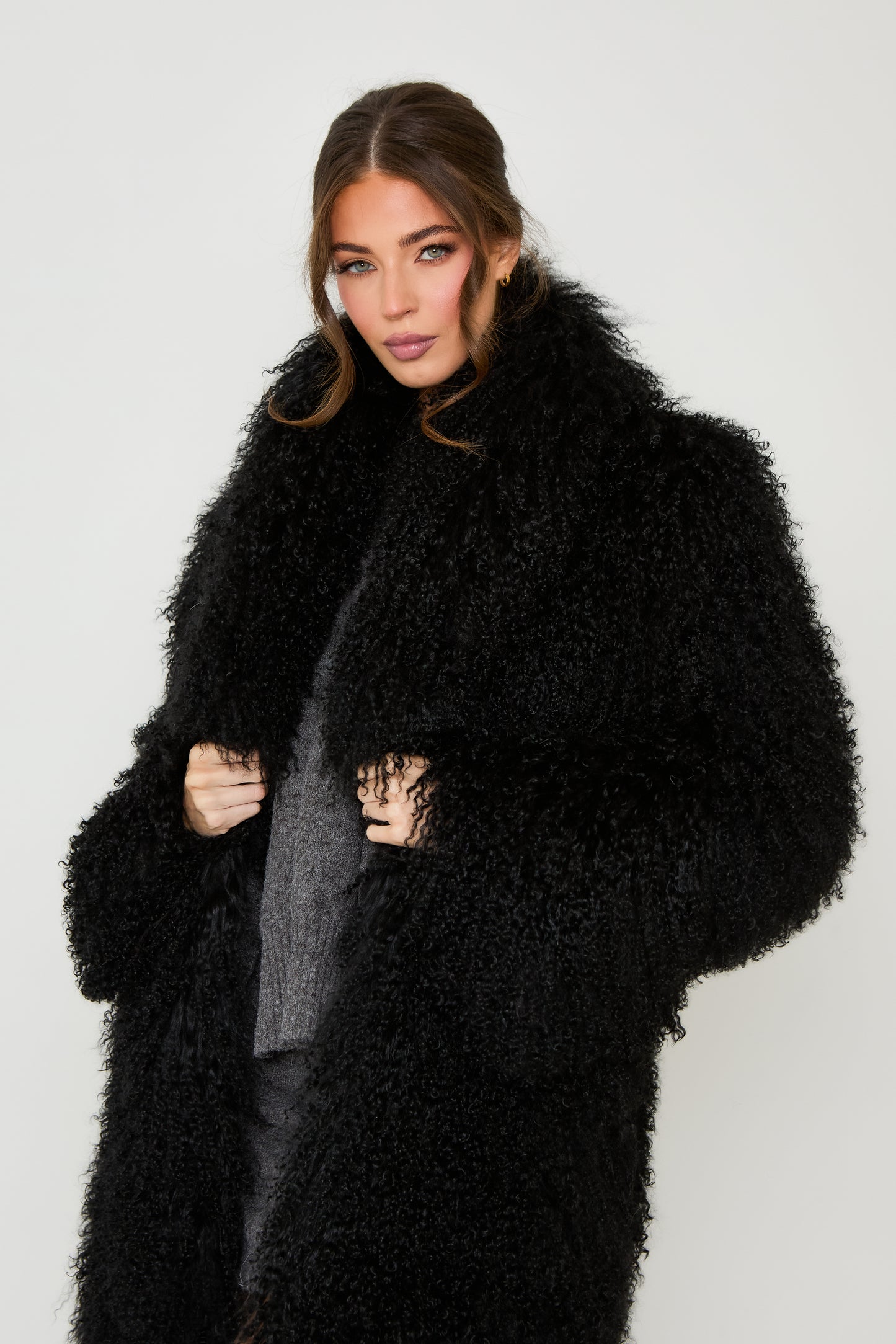 Romy Long Mongolian Coat
