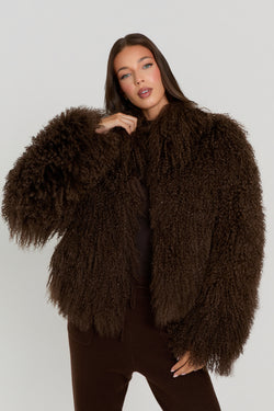 Stella Mongolian Fur Coat