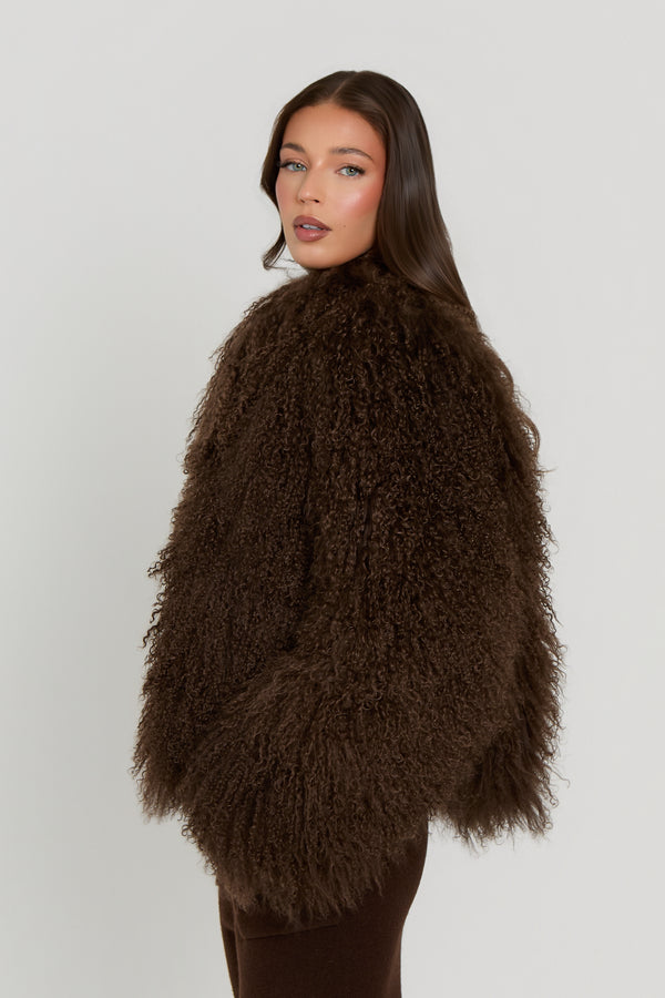 Stella Mongolian Fur Coat