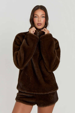 Aurora Luxury Faux Fur Shorts