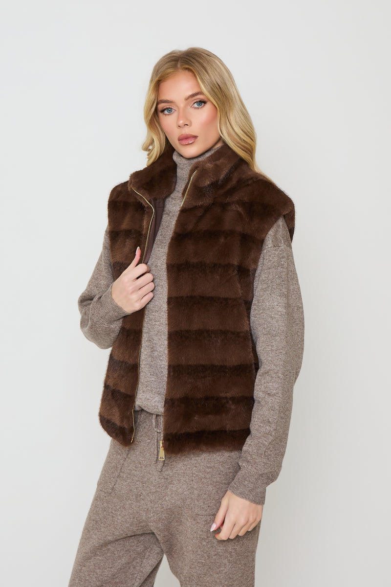 Faina Faux Fur Gilet
