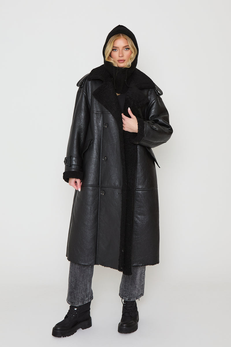 Sara Shearling Coat