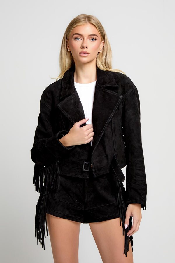 Fringe Suede Jacket
