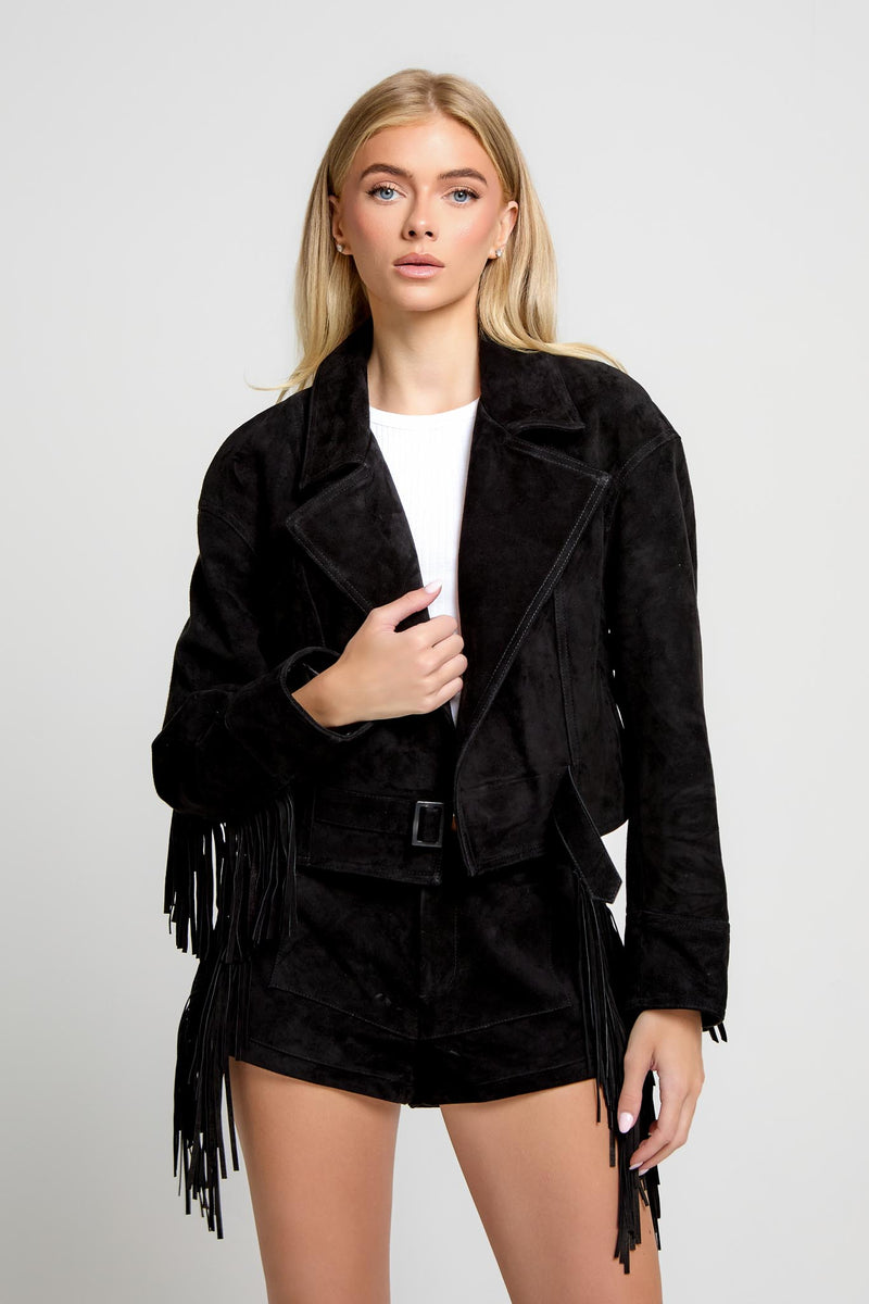 Fringe Suede Jacket