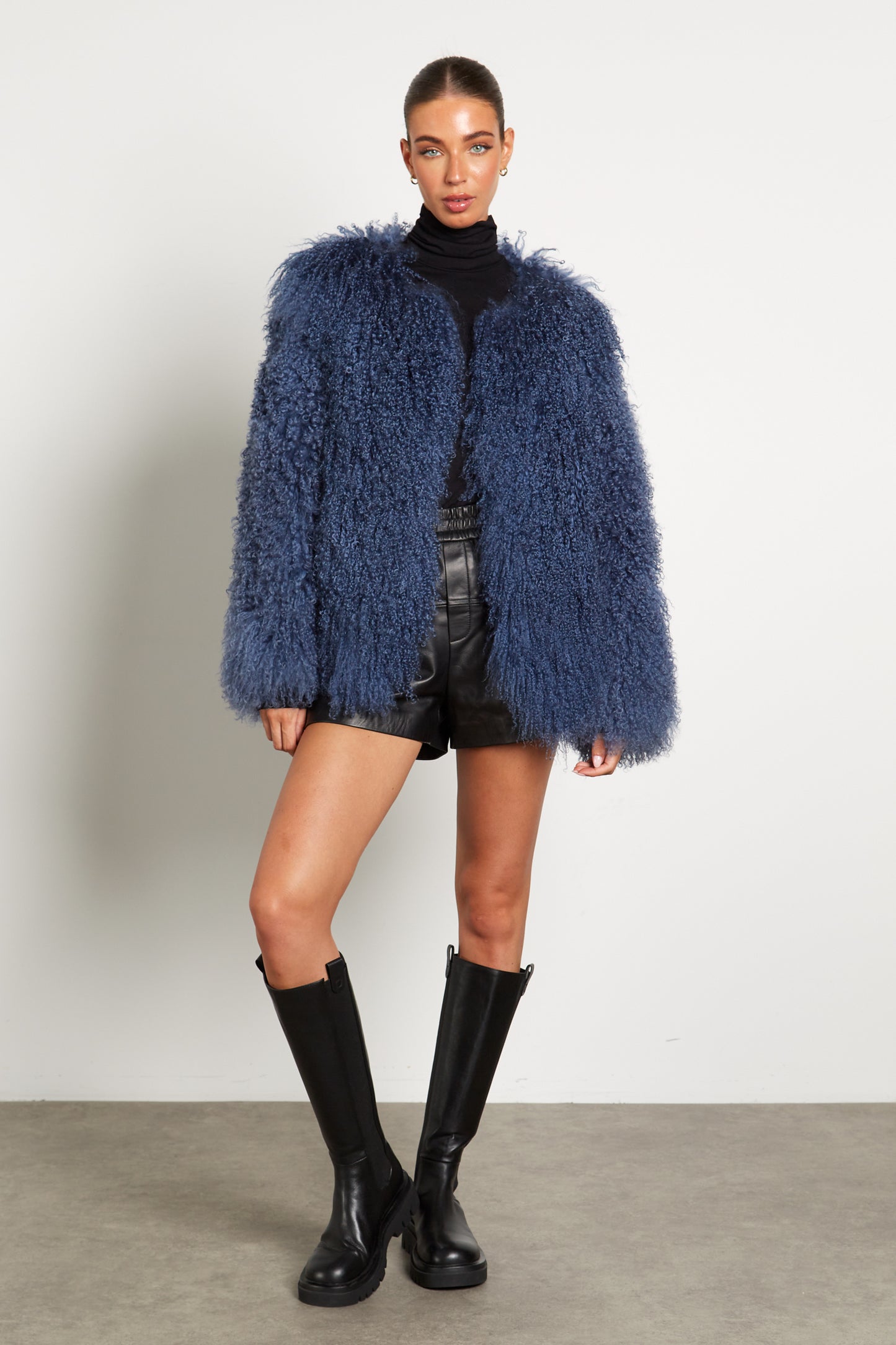 Cali Mongolian Fur Coat