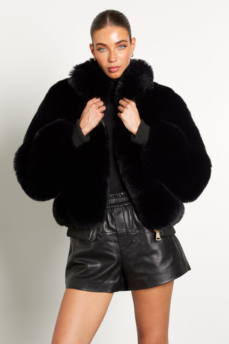 Harley Premium Faux Fur Bomber