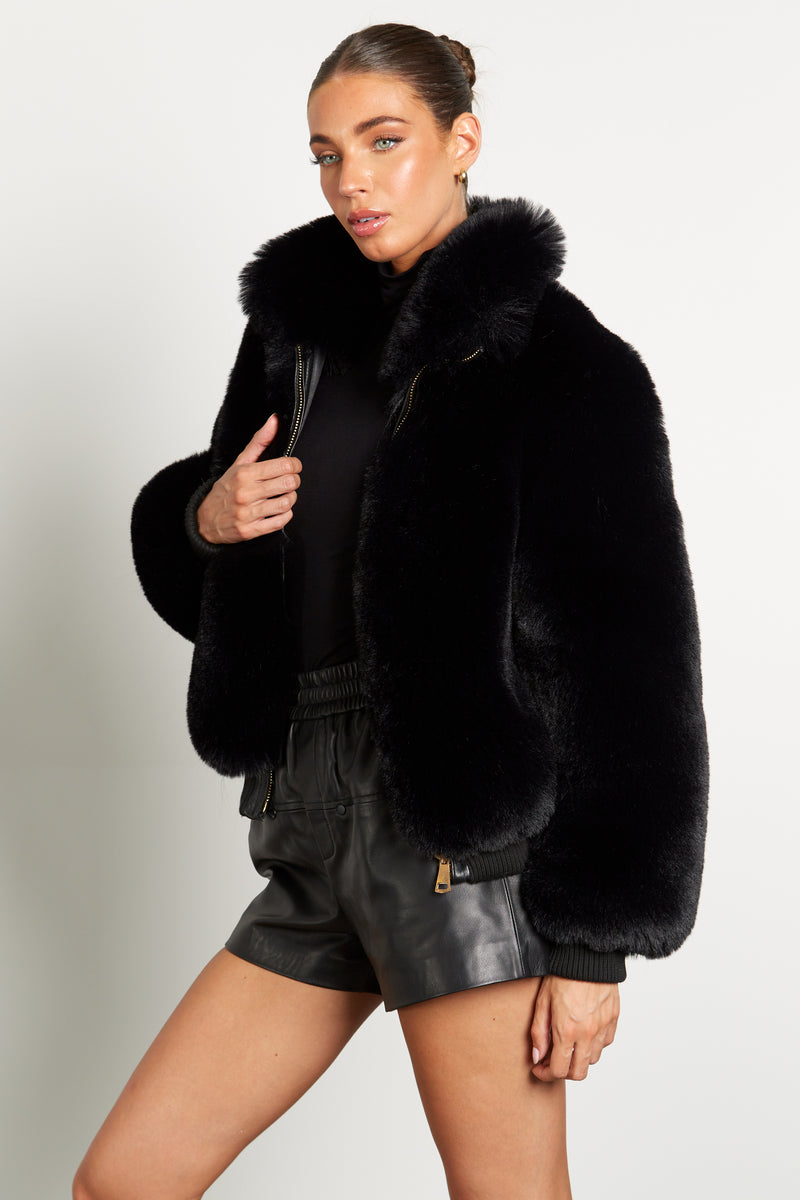 Harley Premium Faux Fur Bomber