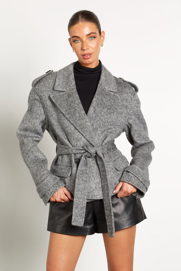 GREY WOOL JACKET