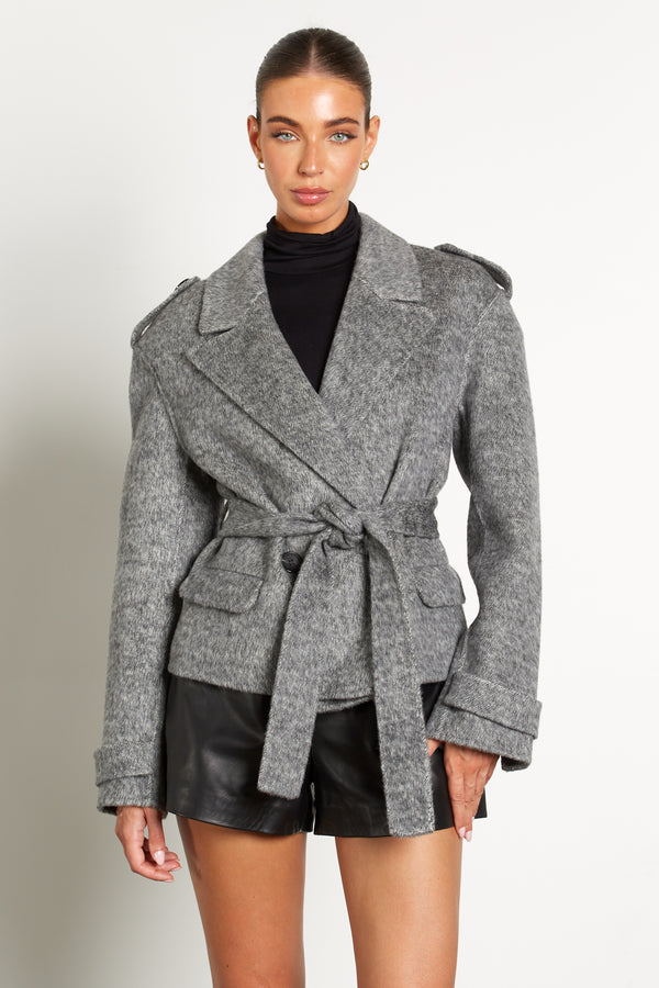 GREY WOOL JACKET