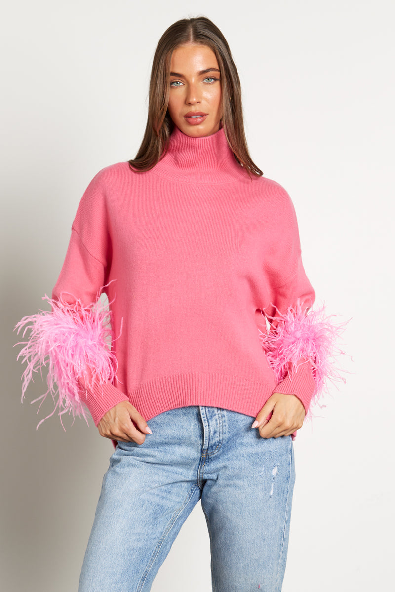 Feather Cuff Jumper